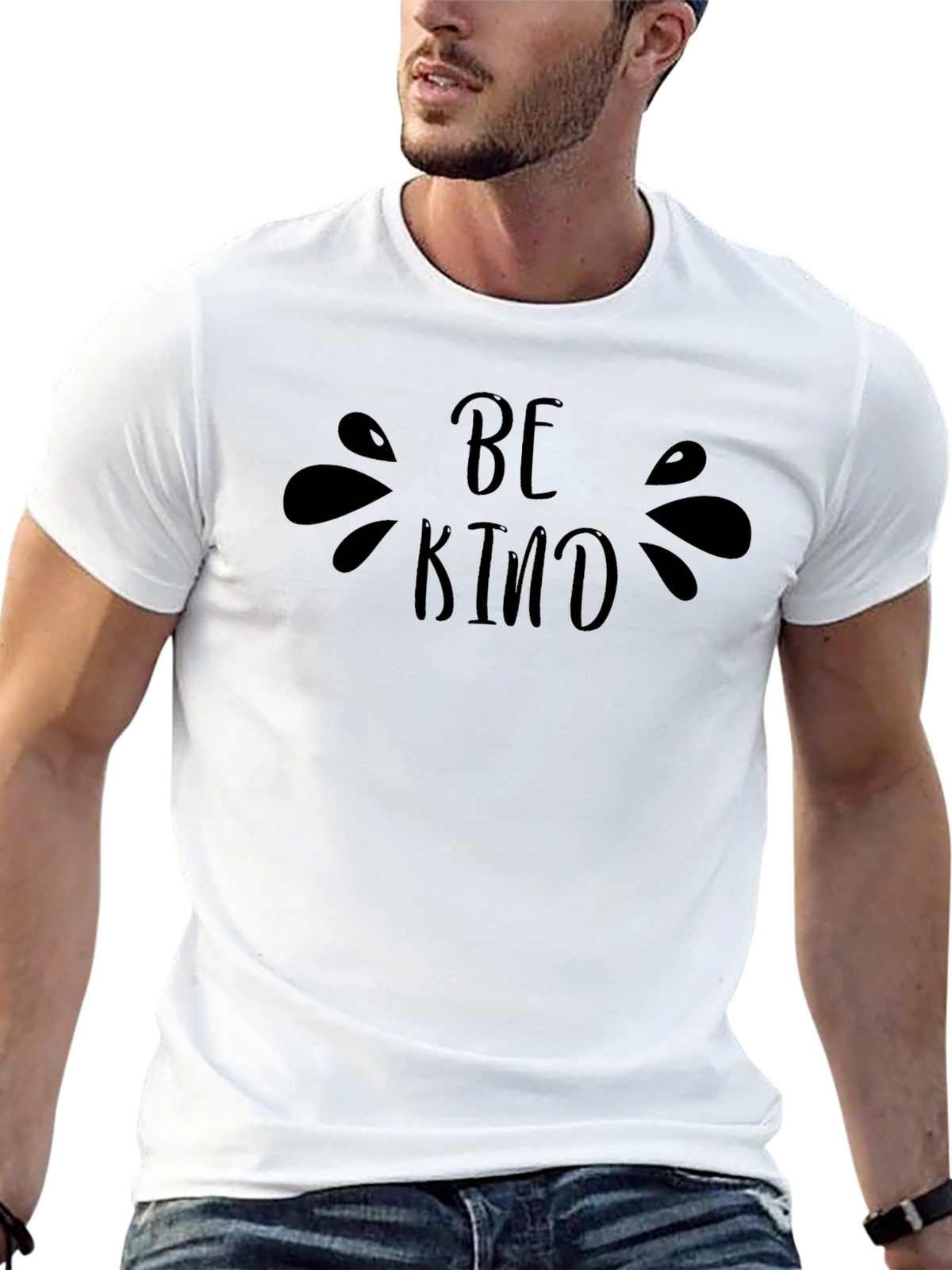 Be Kind Black Graphic Tee - Unisex Soft Cotton