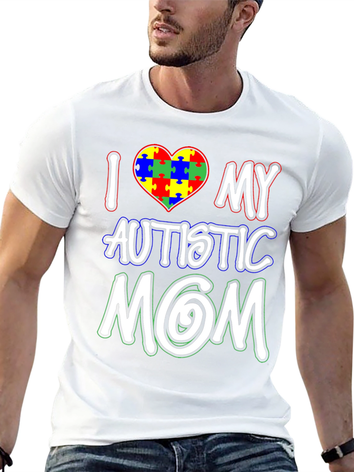 I Love My Autistic Mom T-Shirt