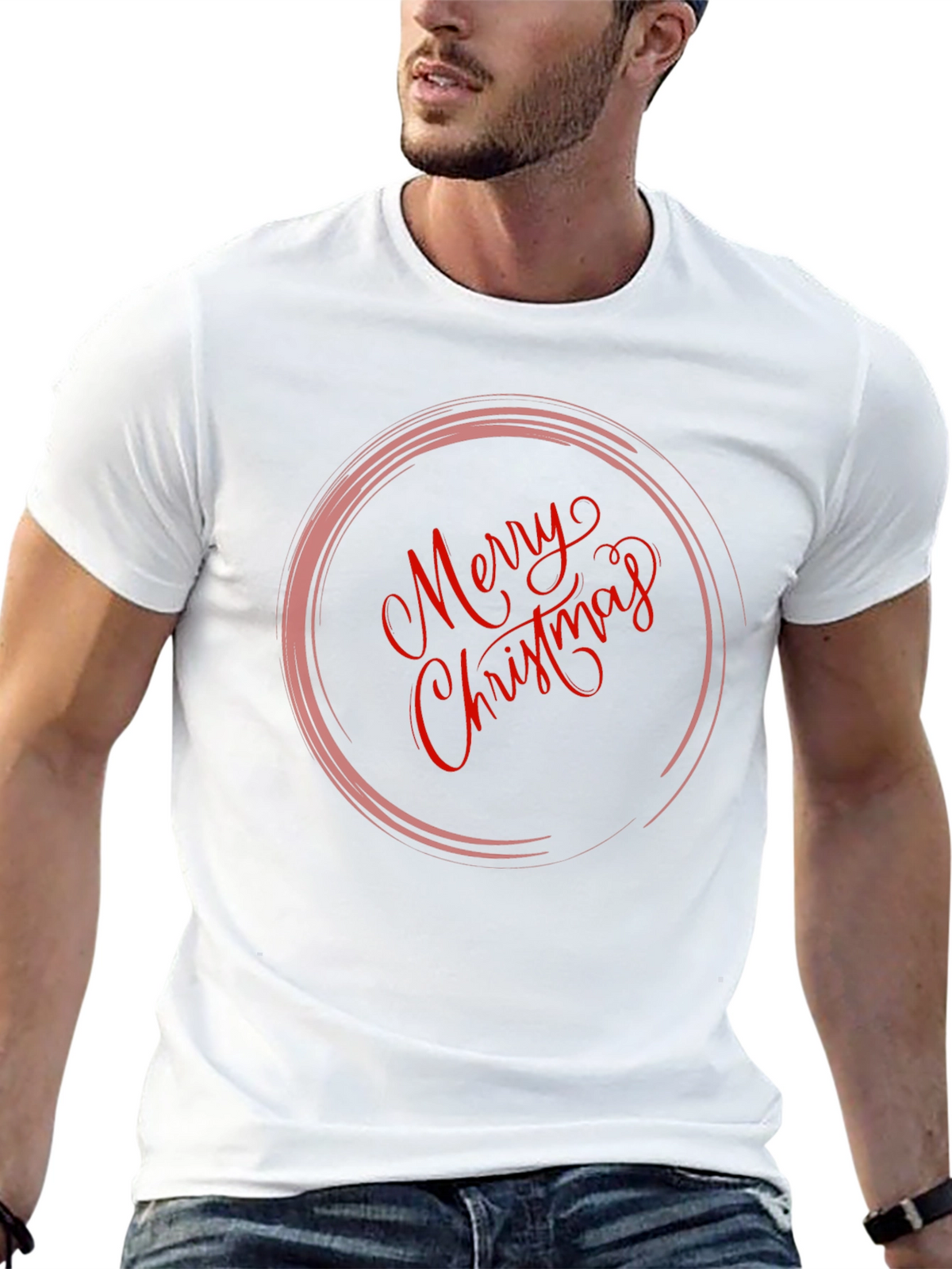 Merry Christmas Graphic T-Shirt - Holiday Apparel