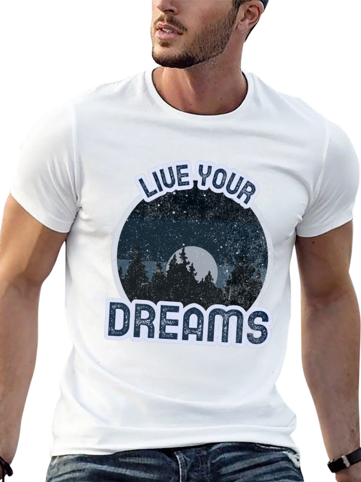 Live Your Dreams Graphic Tee - Nature Lover T-Shirt