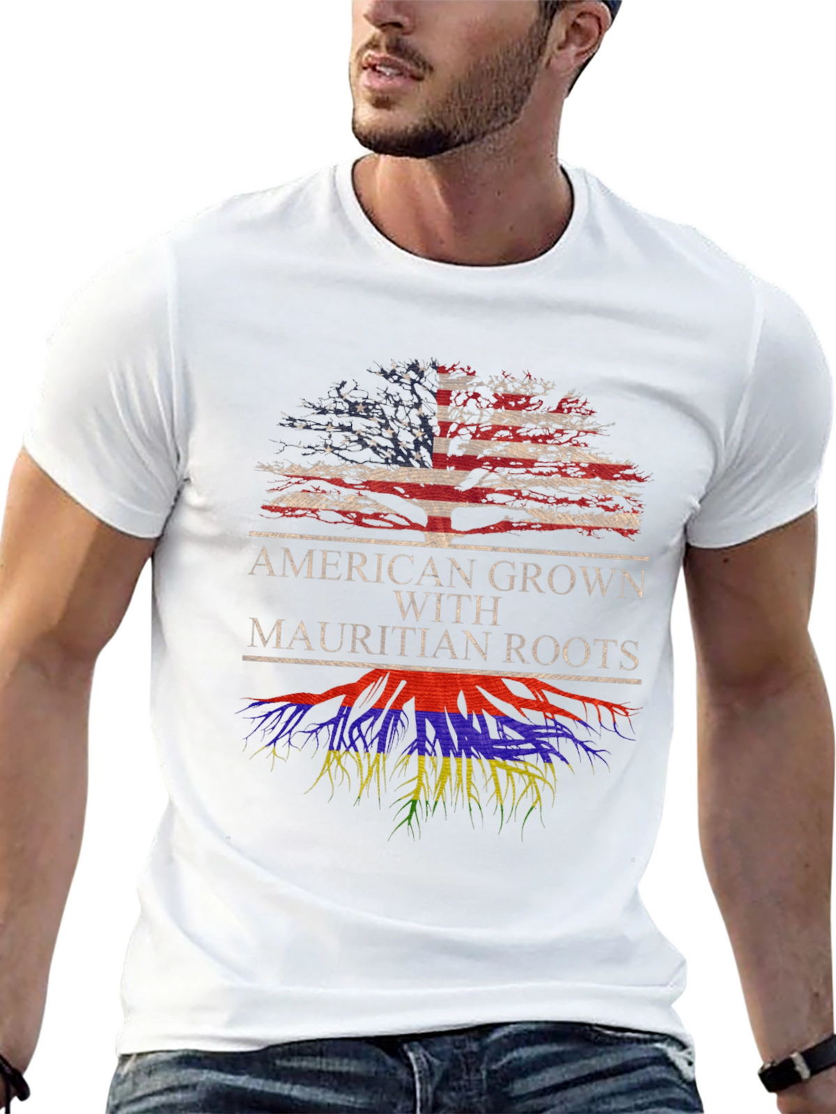 American Grown Mauritian Roots T-Shirt