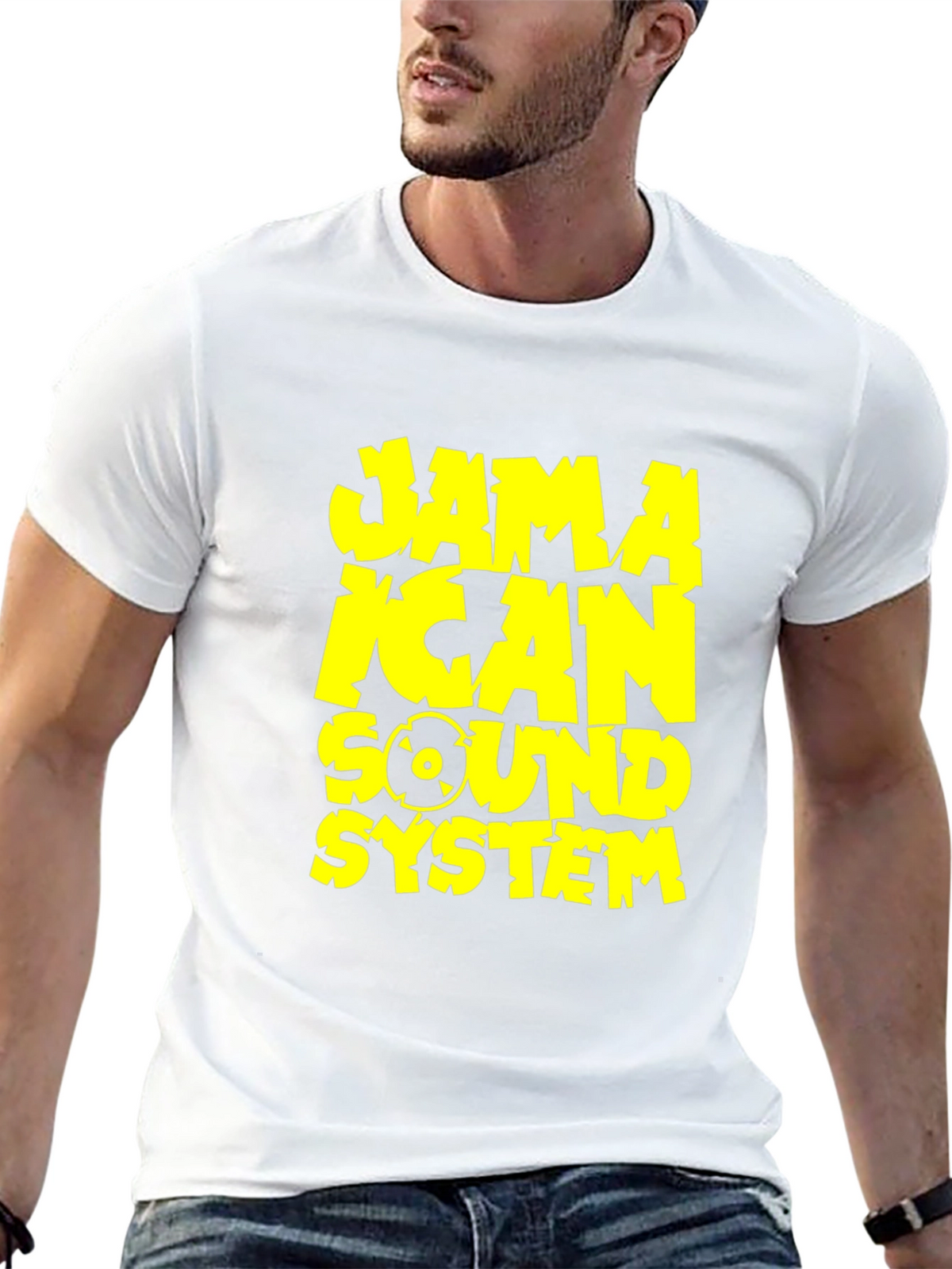 Jamaican Sound System Graphic Tee - Black