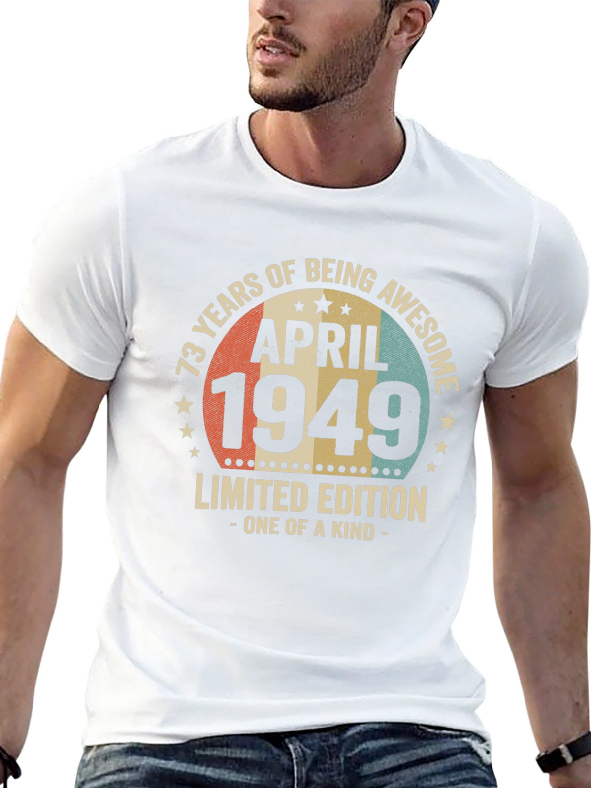 73 Years Awesome April 1949 Limited Edition T-Shirt