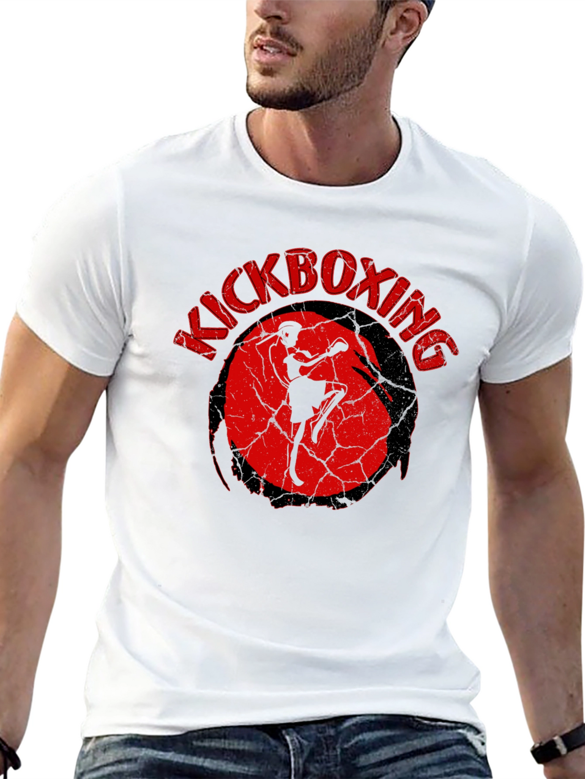 Kickboxing Graphic T-Shirt - Black