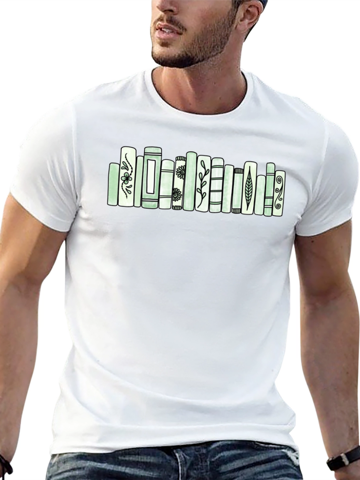 Book Lovers T-Shirt with Unique Book Design