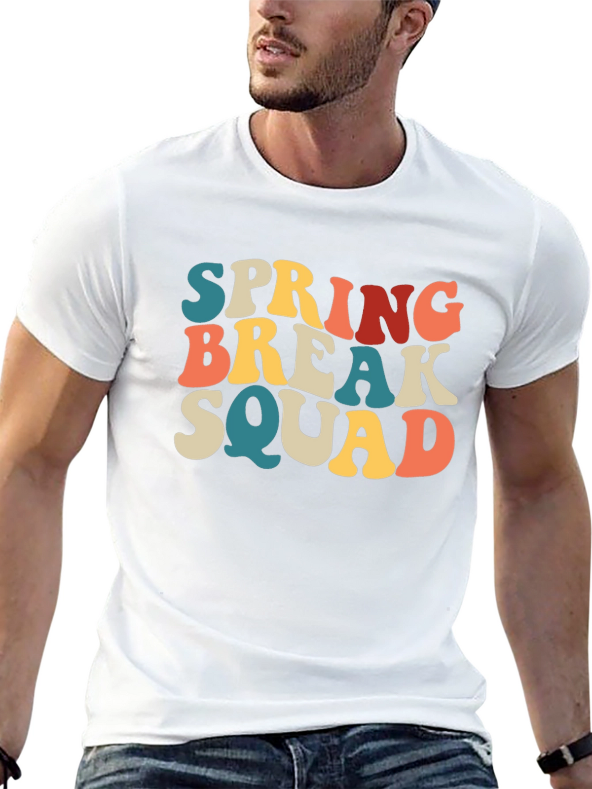 Spring Break Squad Graphic T-Shirt - Retro Style