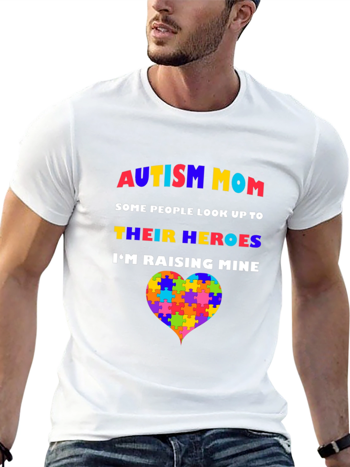 Autism Mom T-Shirt - Raising Heroes