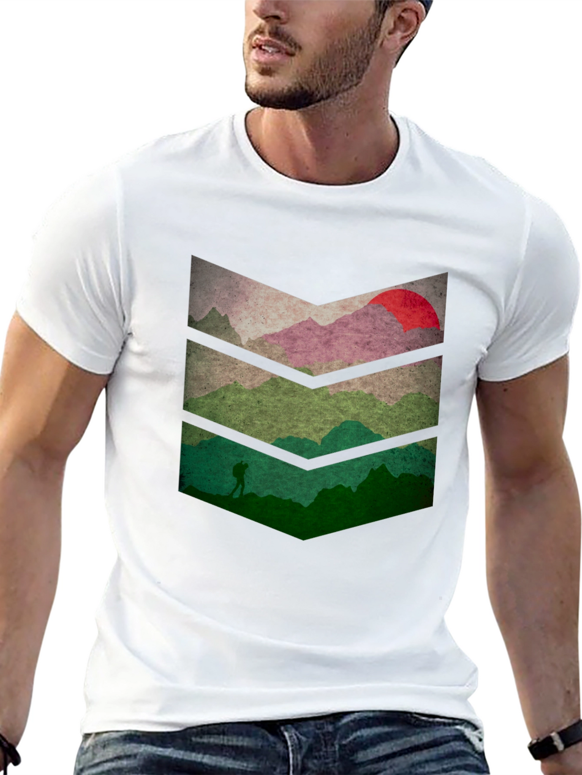 Mountainscape Graphic Tee - Nature Adventure Shirt