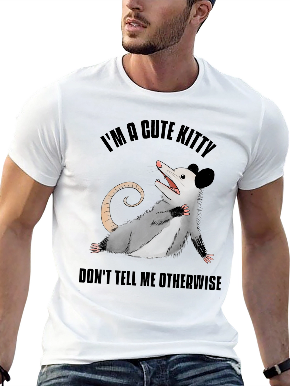 Cute Opossum T-Shirt: Im A Cute Kitty!