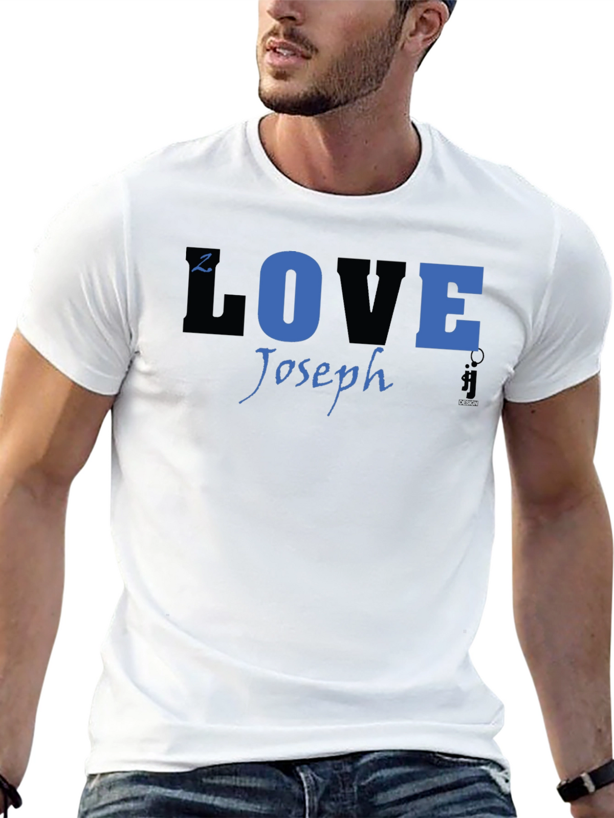 Joseph LOVE T-Shirt - Black Blue