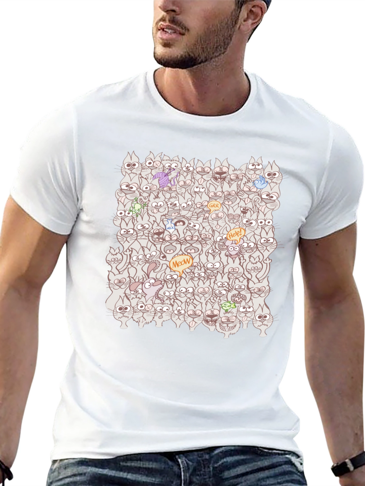 Crazy Cats T-Shirt: Meow Madness!