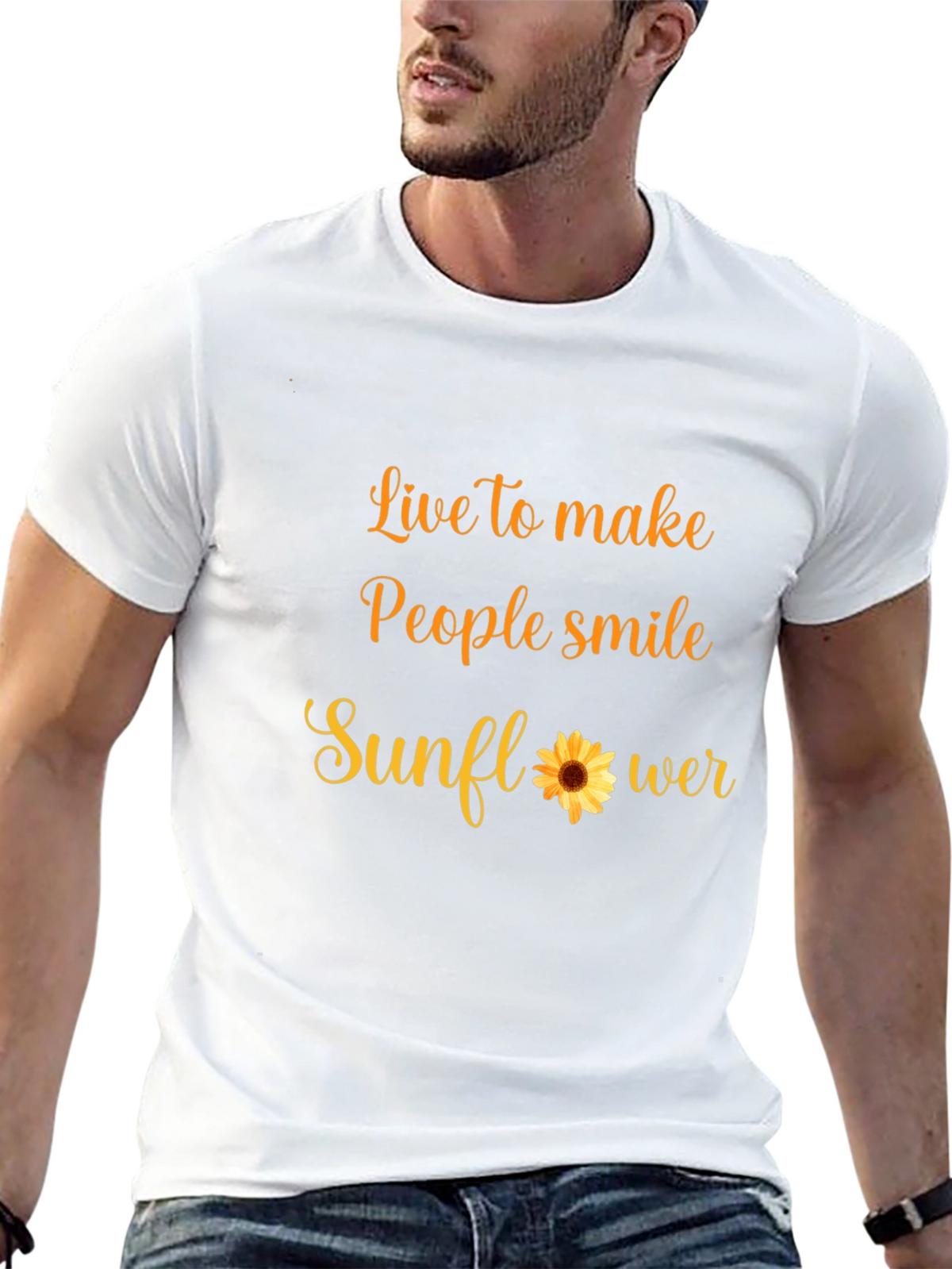 Live to Make People Smile Sunflower T-Shirt