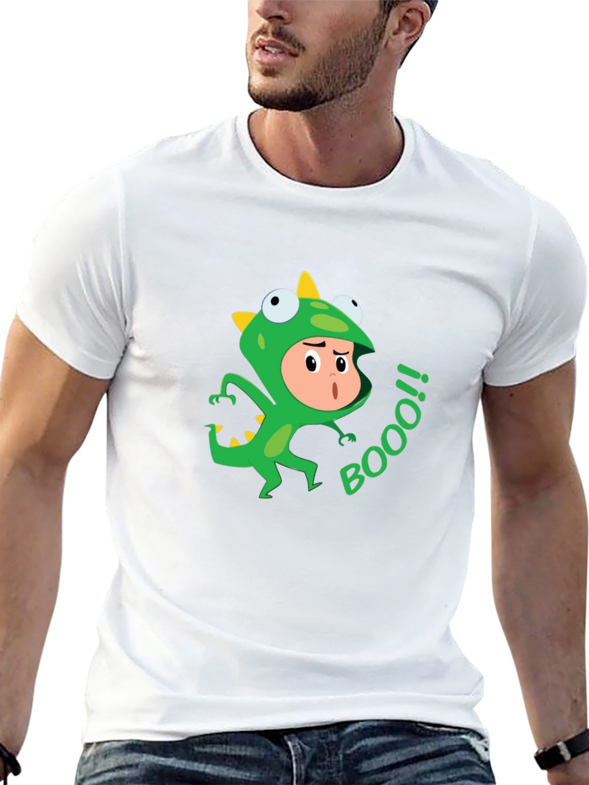 Funny Dino Costume BOOO! T-Shirt