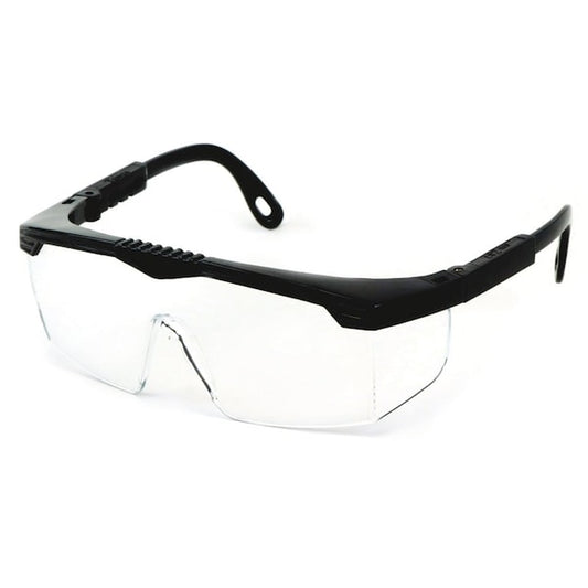 Sebring, Safety Glasses, Anti-Scratch, Clear Lens, Blue Frame, Half-Frame