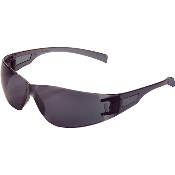 Frameless Safety Glasses, Scratch Resistant, Smoke Lens