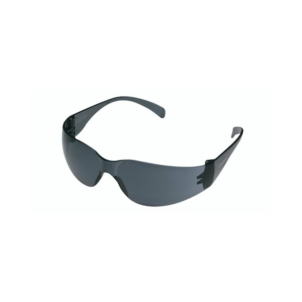 Safety Glasses Gray Lens, Gray Frame, Wraparound