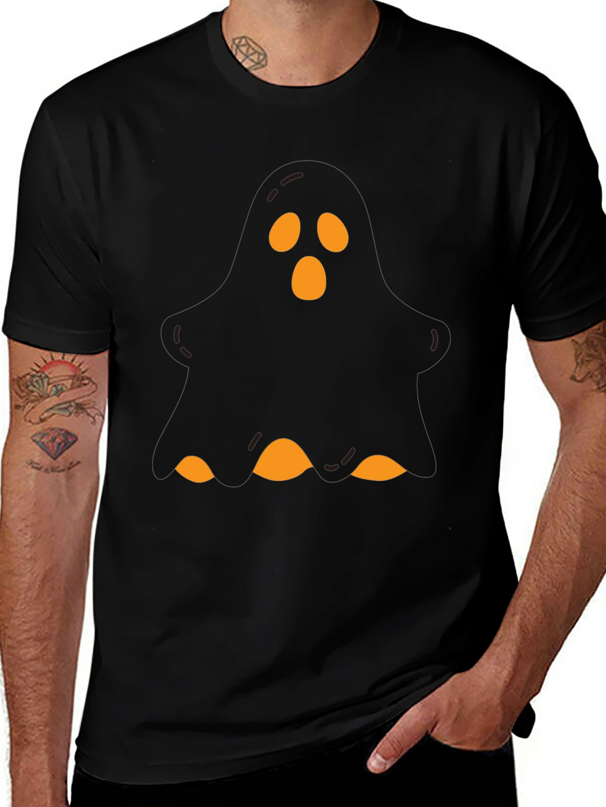 Ghost Graphic Tee - Spooky Season Shirt