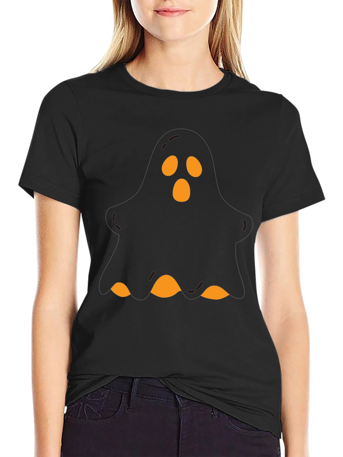 Ghost Graphic Tee - Spooky Season Shirt