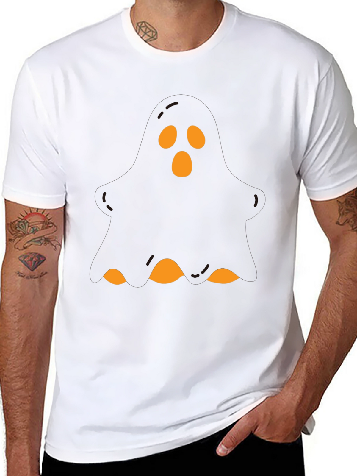 Ghost Graphic Tee - Spooky Season Shirt