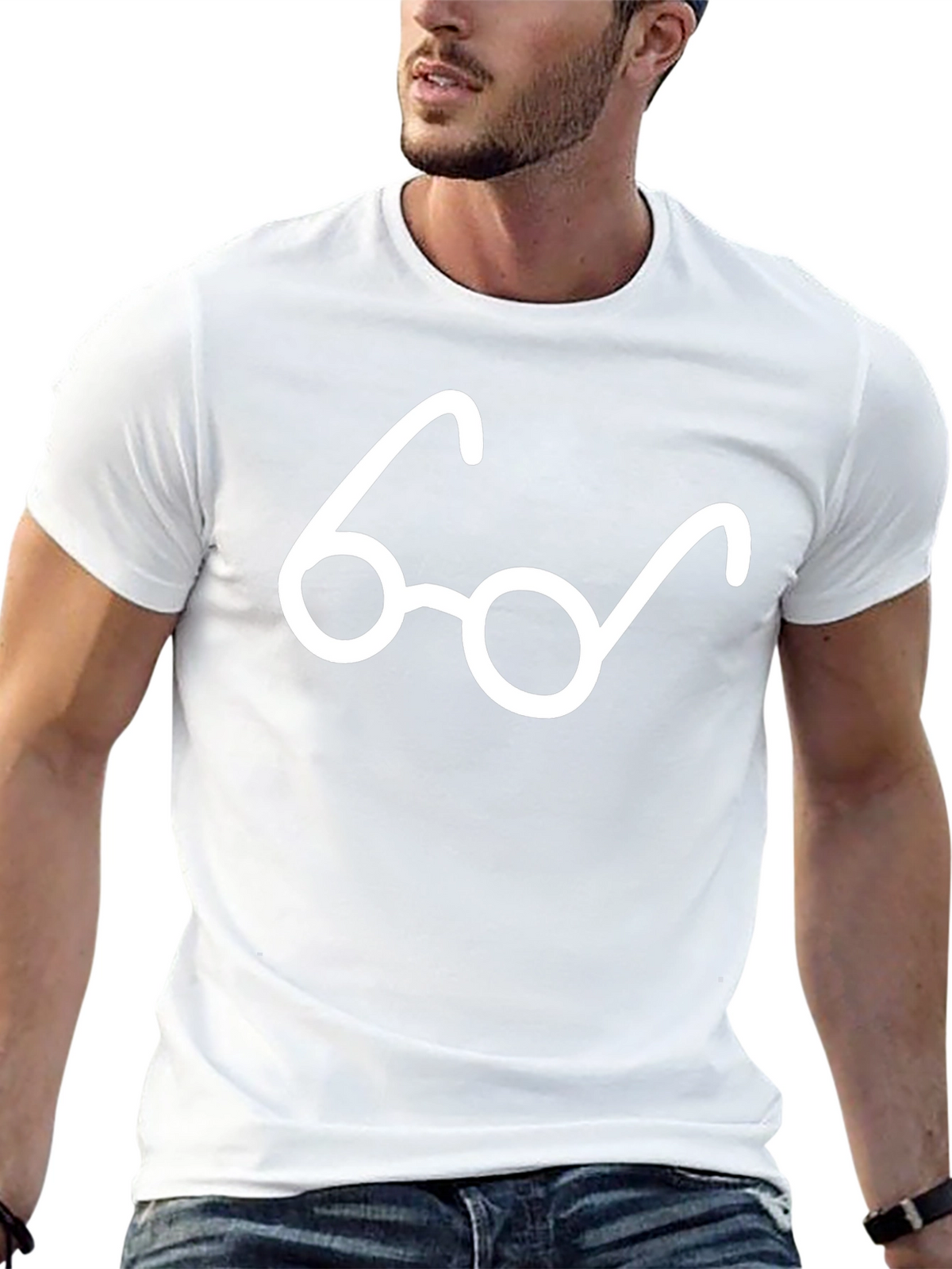 Geek Chic Glasses Graphic Tee - Classic Style