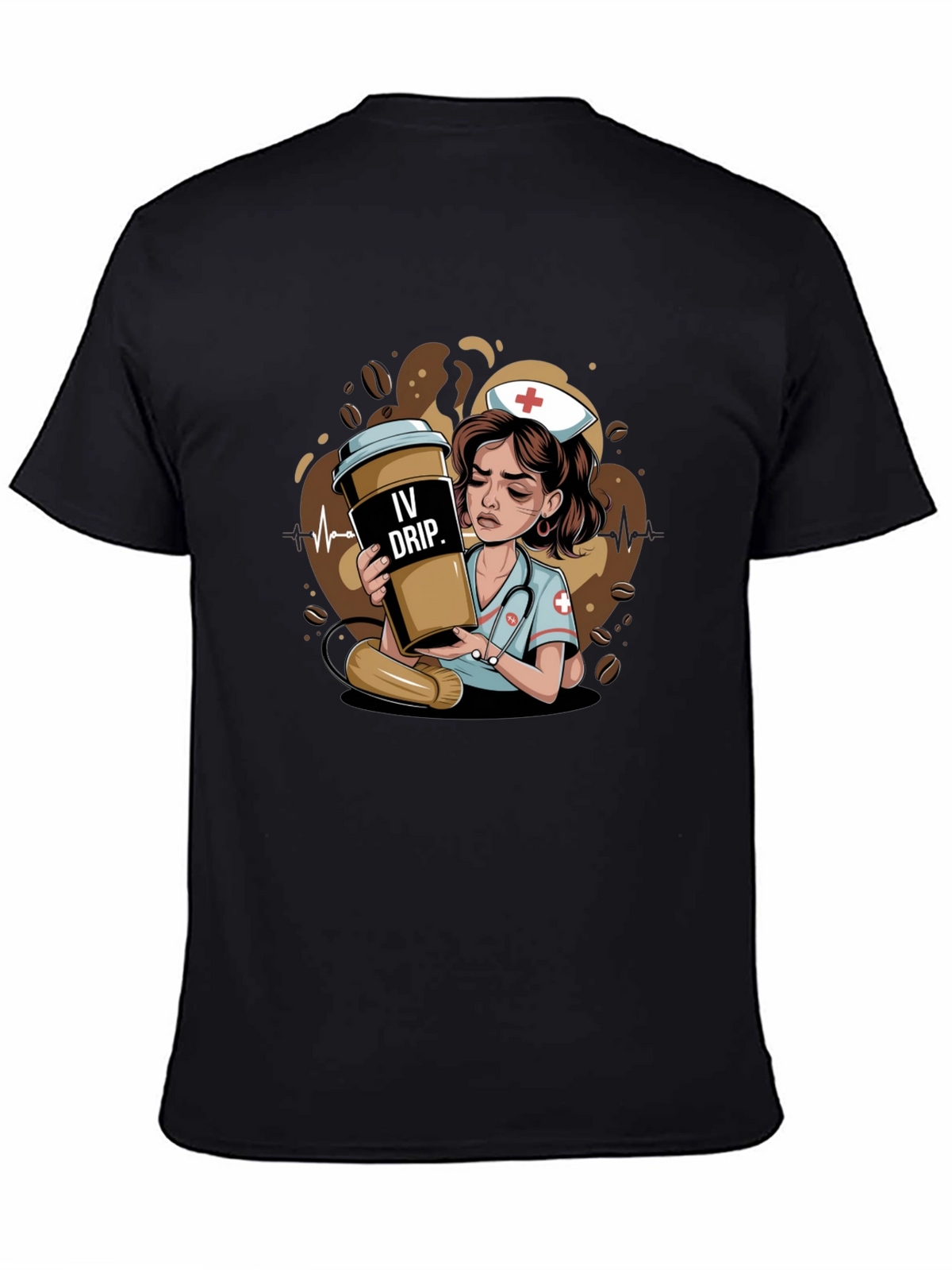 IV Drip Nurse Graphic Tee - Coffee Lover