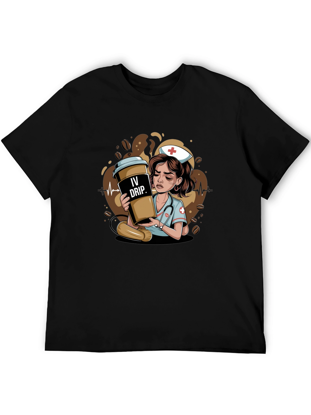 IV Drip Nurse Graphic Tee - Coffee Lover