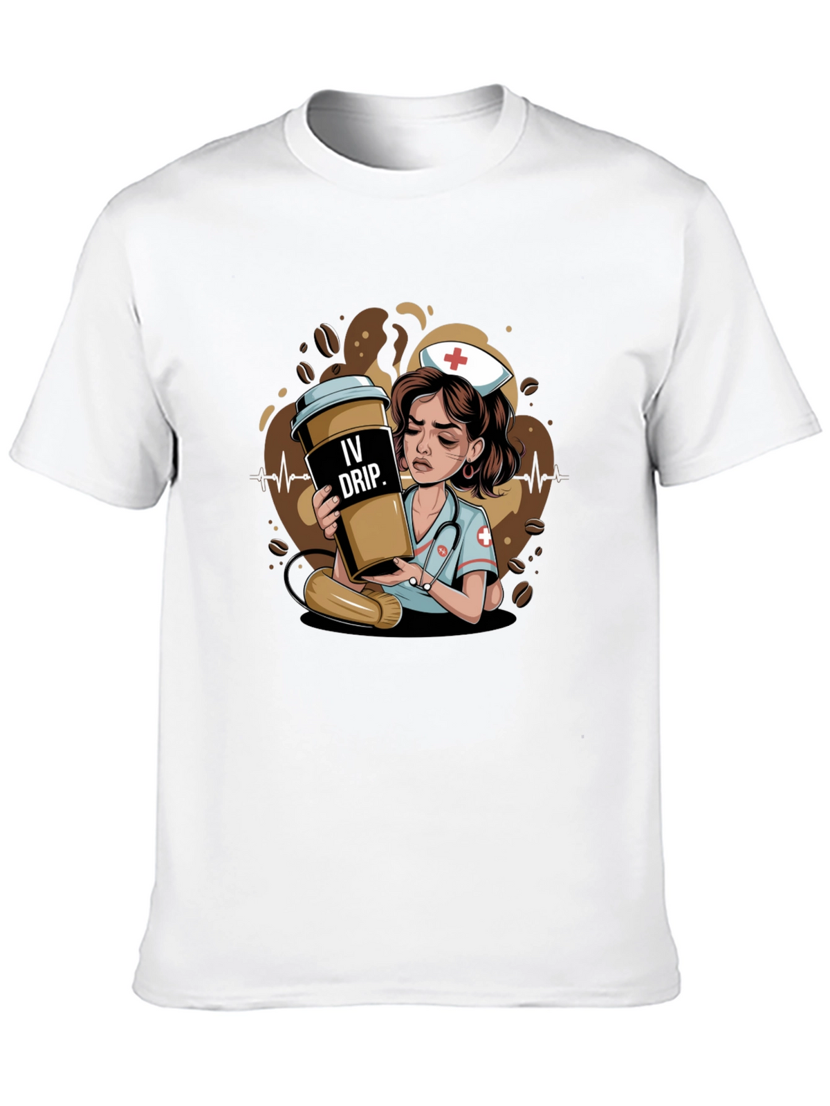 IV Drip Nurse Graphic Tee - Coffee Lover