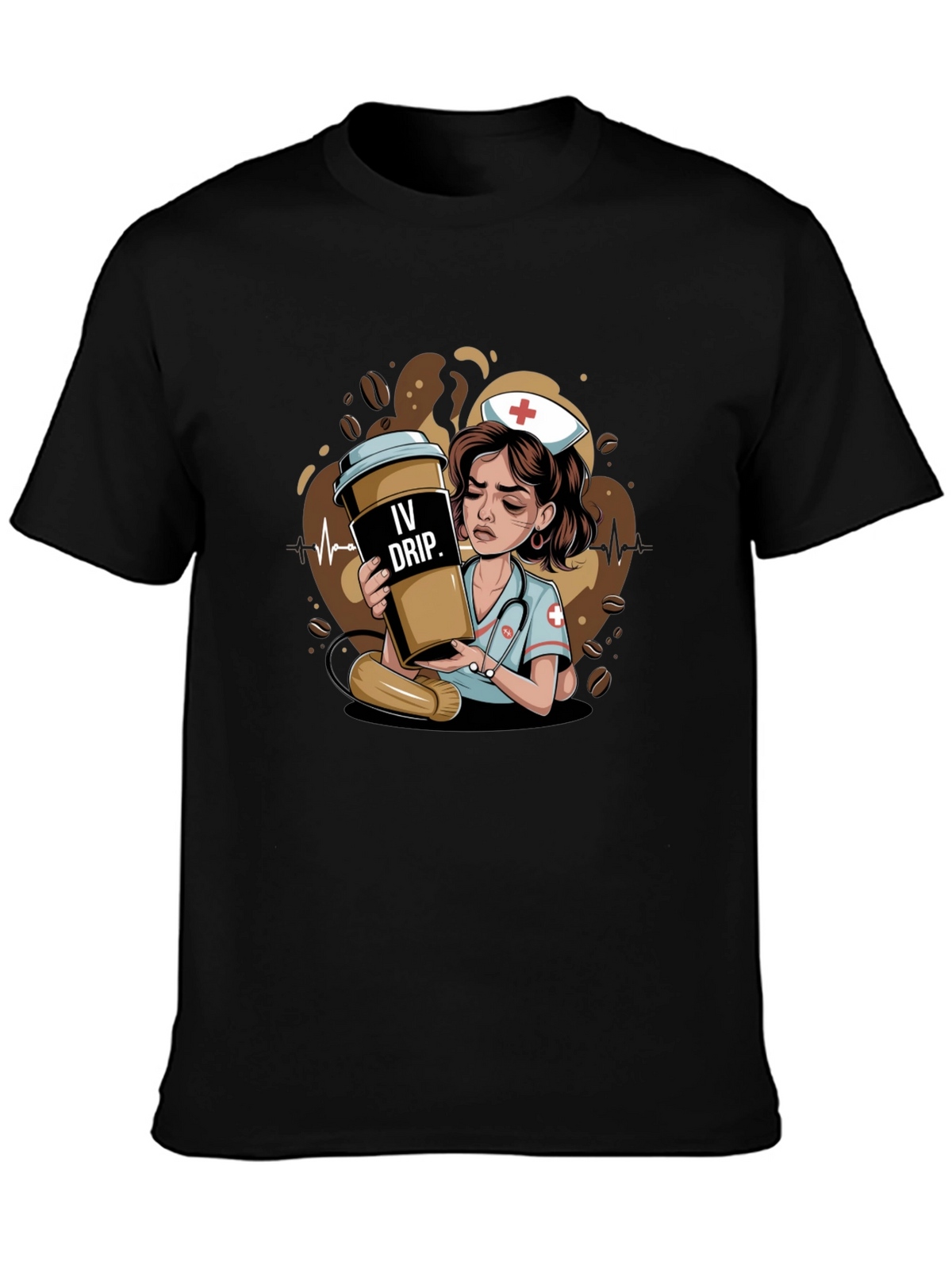 IV Drip Nurse Graphic Tee - Coffee Lover