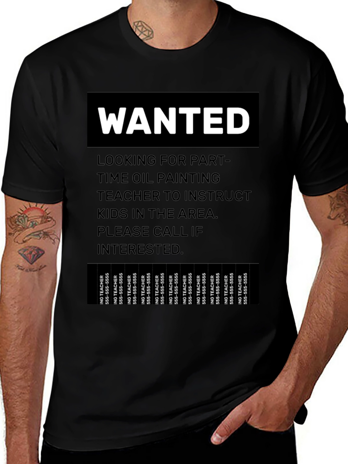 Wanted Part-Time Oil Painting Teacher T-Shirt