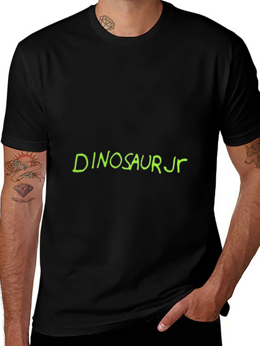 Dinosaur Jr. Graphic Tee - Black Cotton Casual