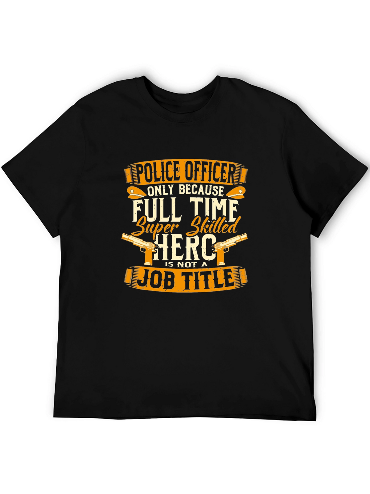 Police Officer Hero Graphic T-Shirt