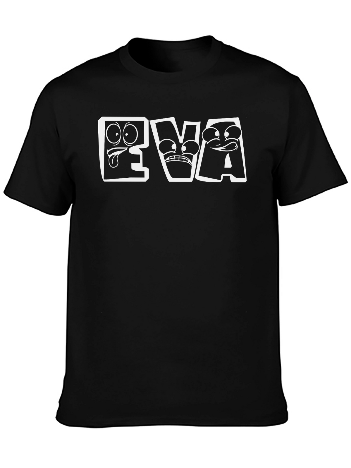 Funny EVA Cartoon Face T-Shirt