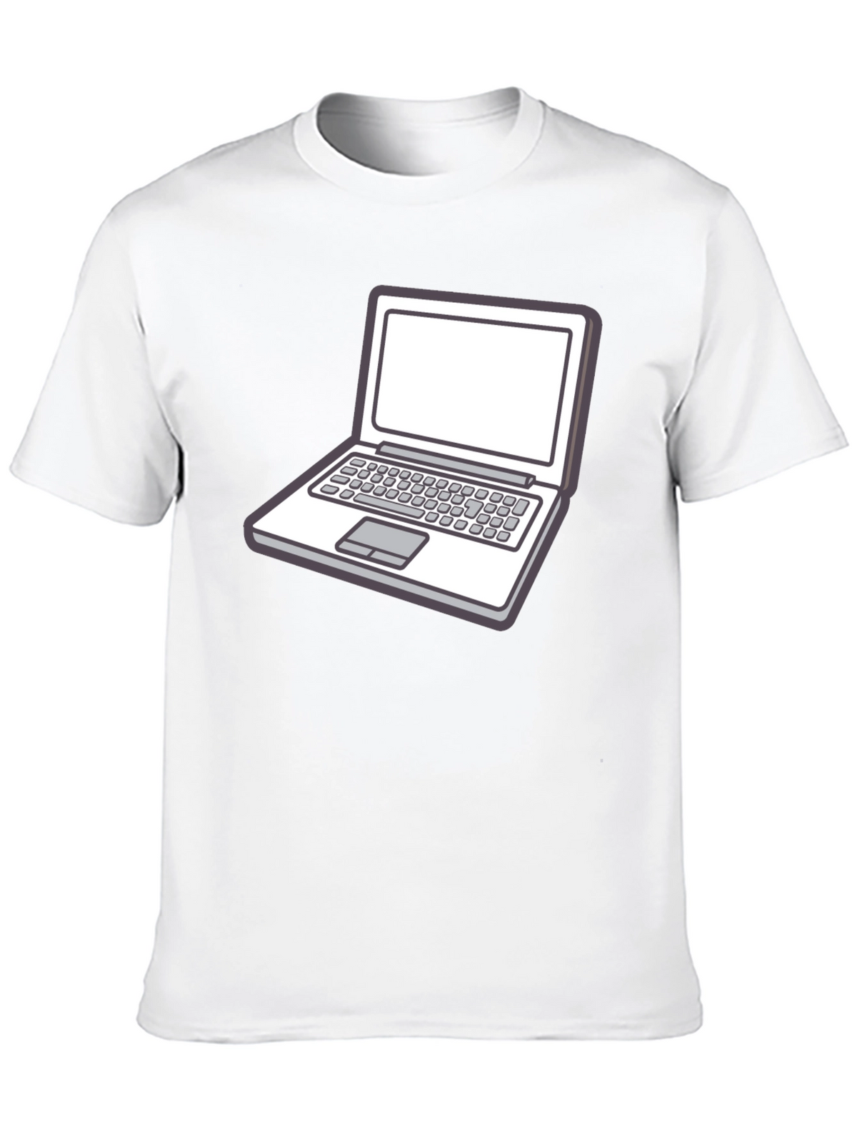 Laptop Graphic Tee - Stylish Geek Chic T-Shirt