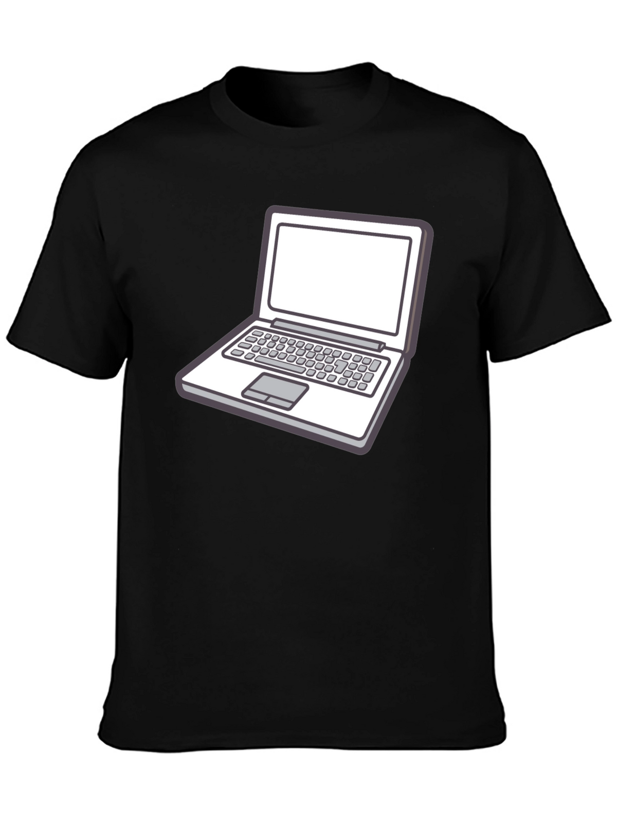 Laptop Graphic Tee - Stylish Geek Chic T-Shirt
