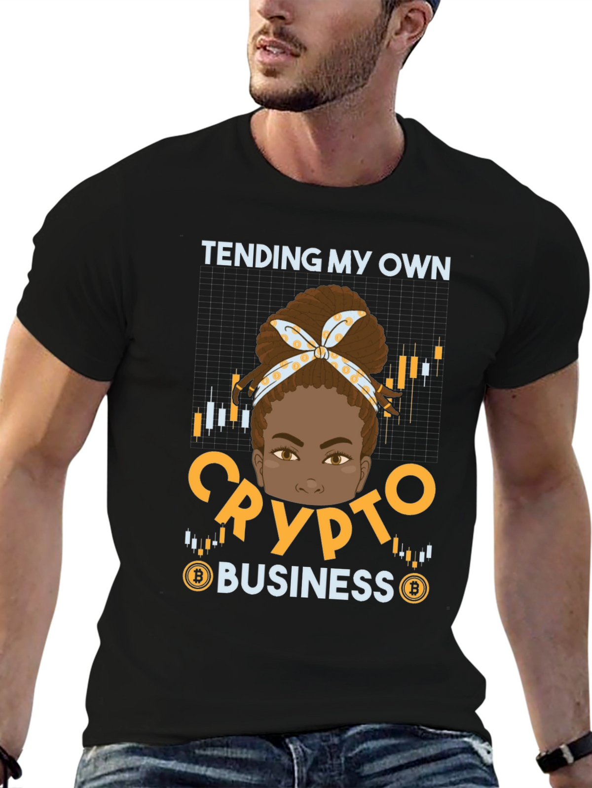 Tending My Own Crypto Business Graphic Tee