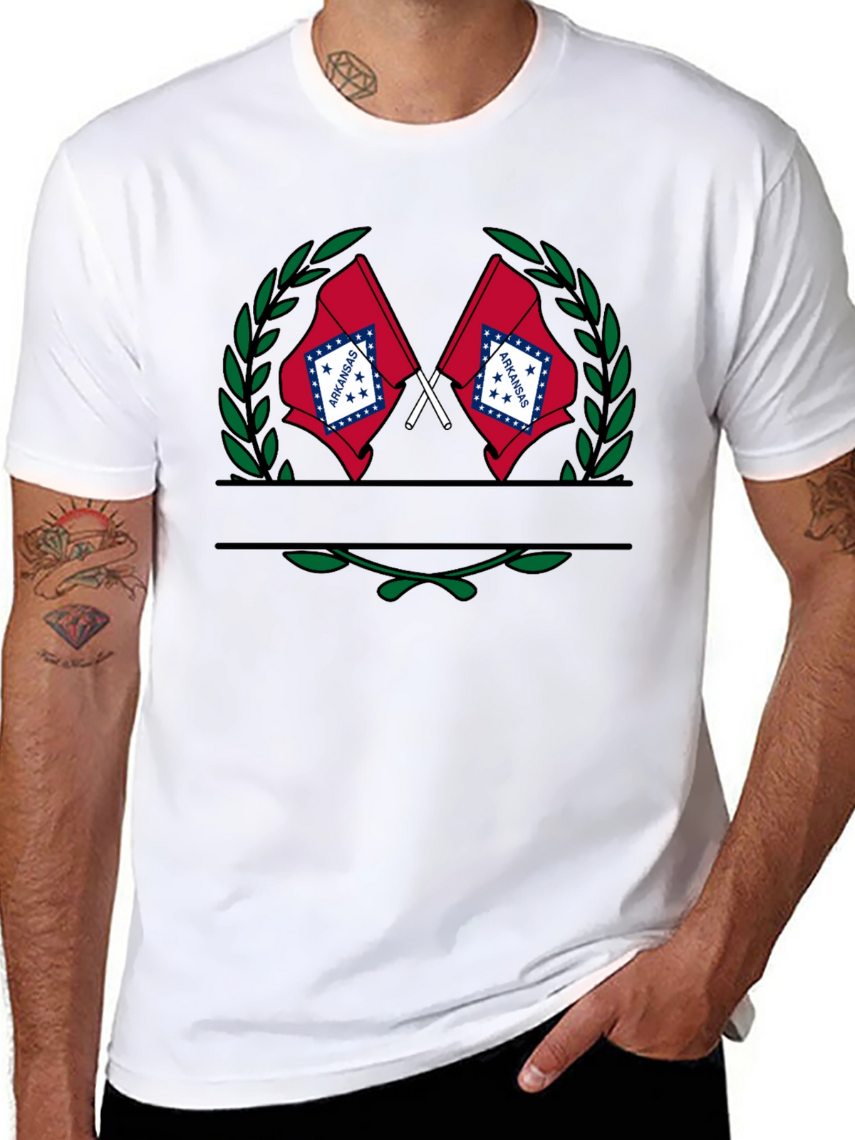 Arkansas Flag T-Shirt Patriotic Tee