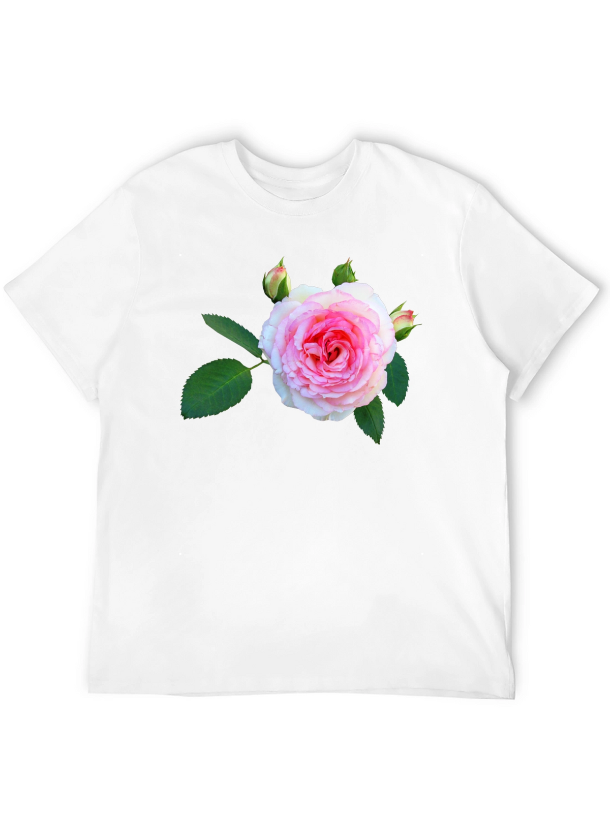 Floral Print Black T-Shirt