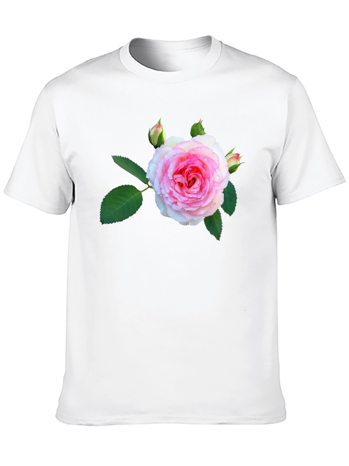 Floral Print Black T-Shirt