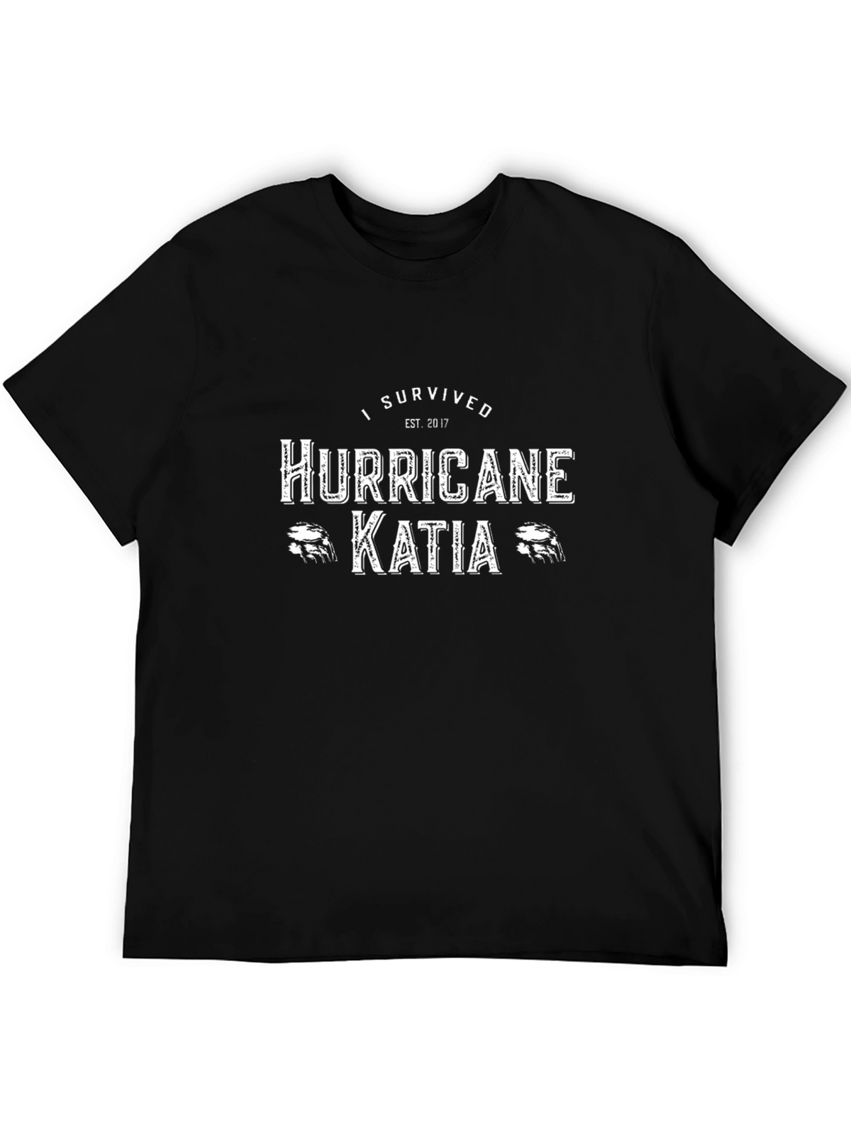 I Survived Hurricane Katia Black T-Shirt