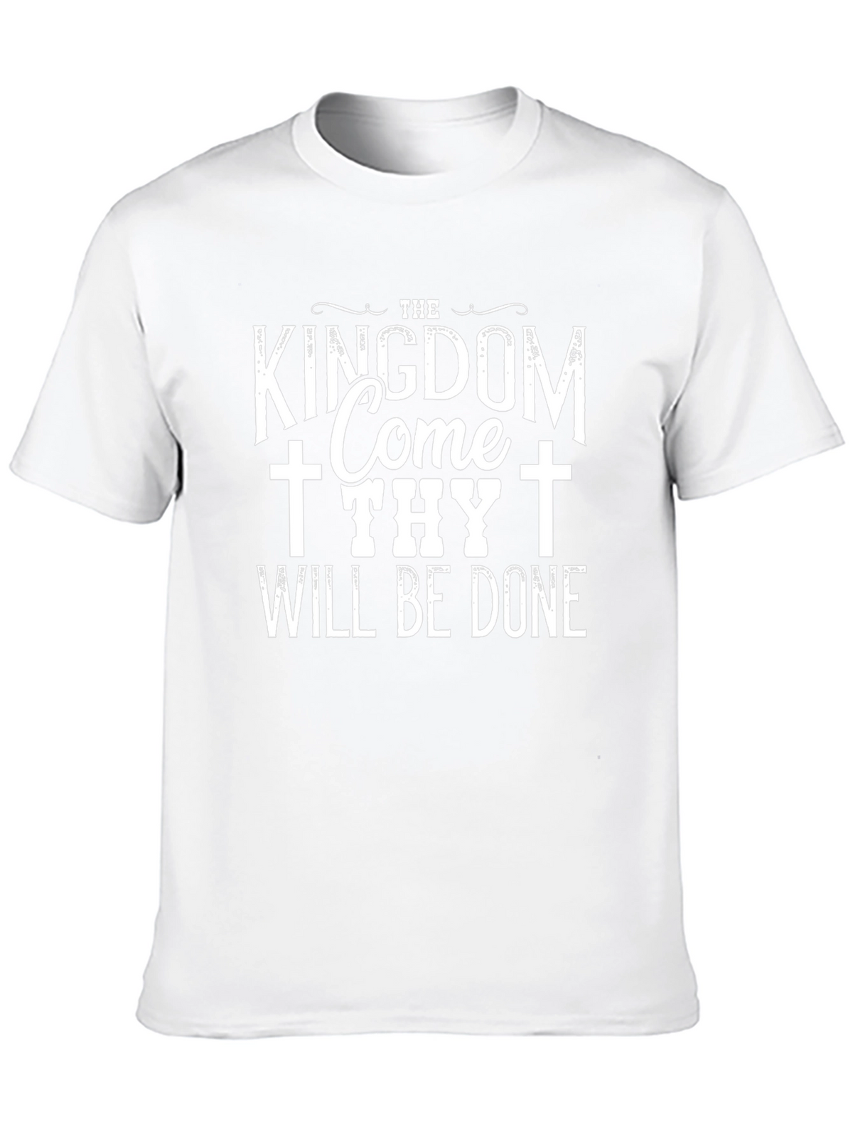 Kingdom Come Thy Will Be Done Black T-Shirt