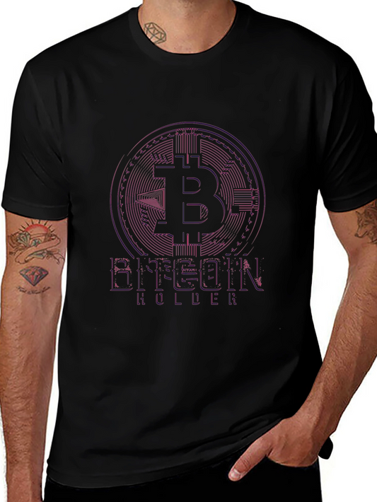 Bitcoin Holder Black Tee - Crypto Fan Apparel