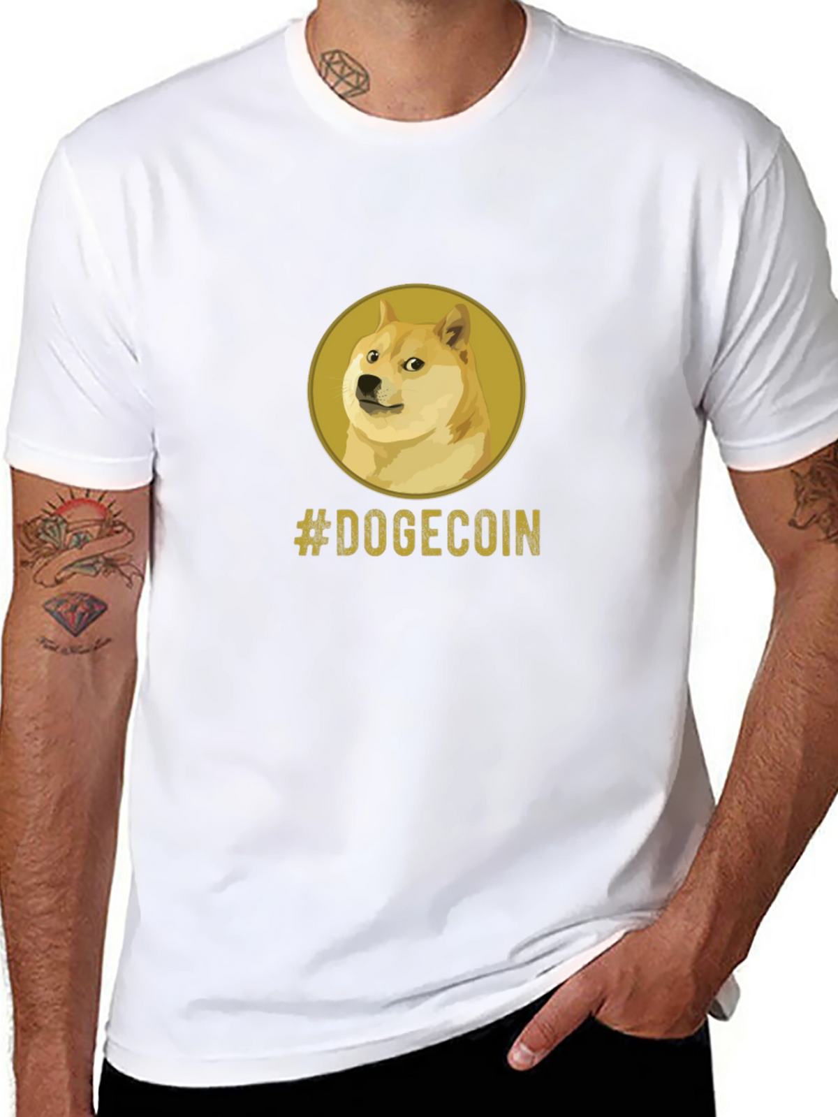 Dogecoin Meme Black T-Shirt - Crypto Currency Tee