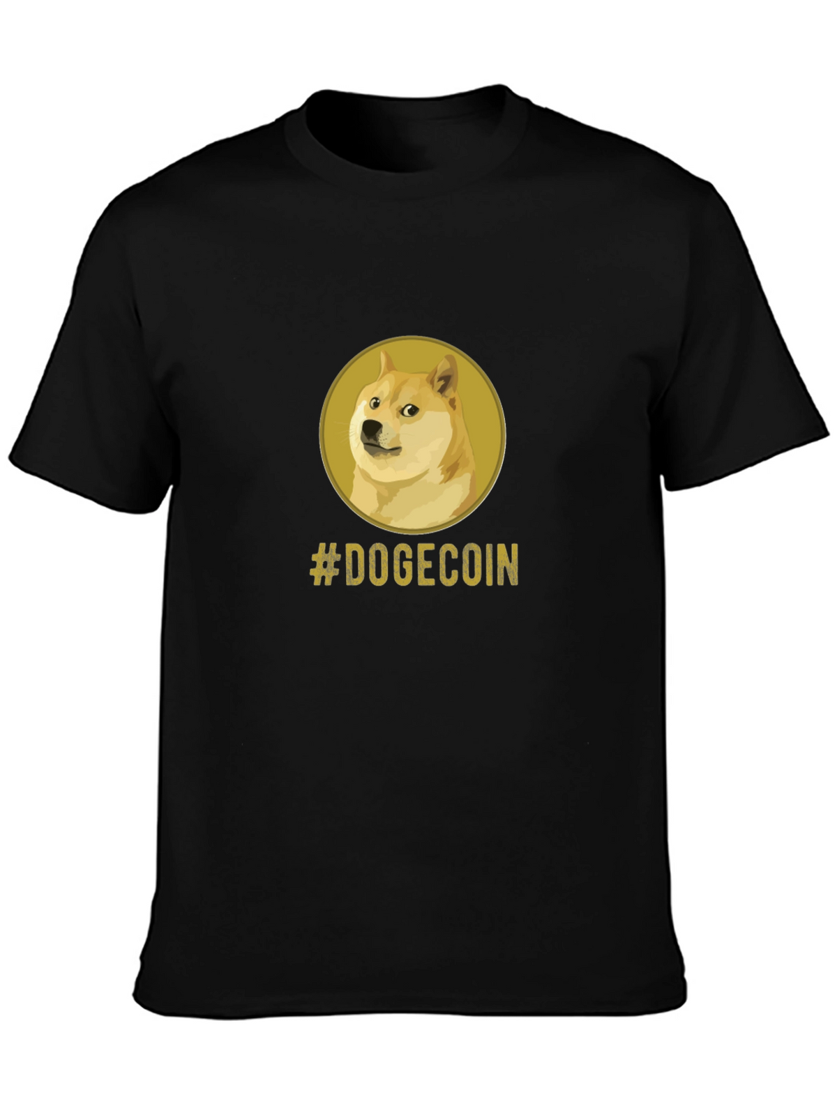 Dogecoin Meme Black T-Shirt - Crypto Currency Tee
