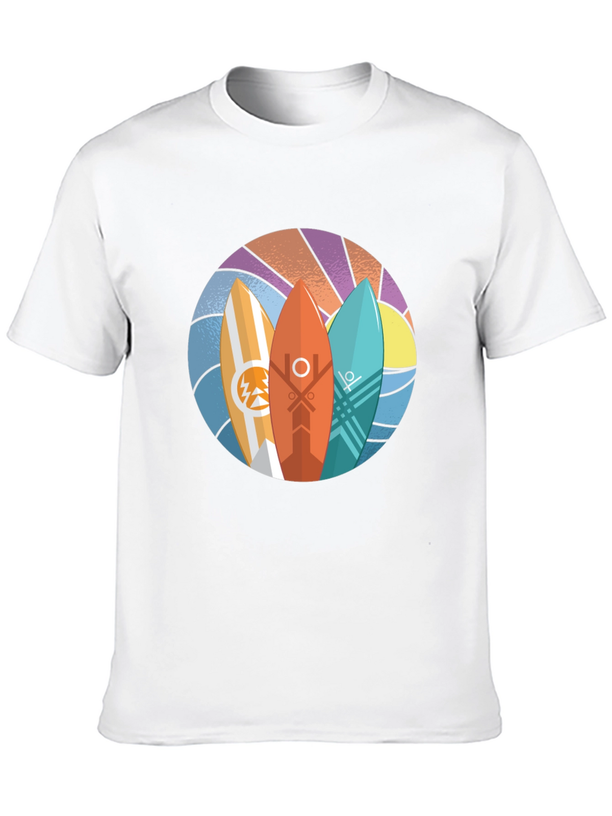 Surfboards Graphic Black Tee