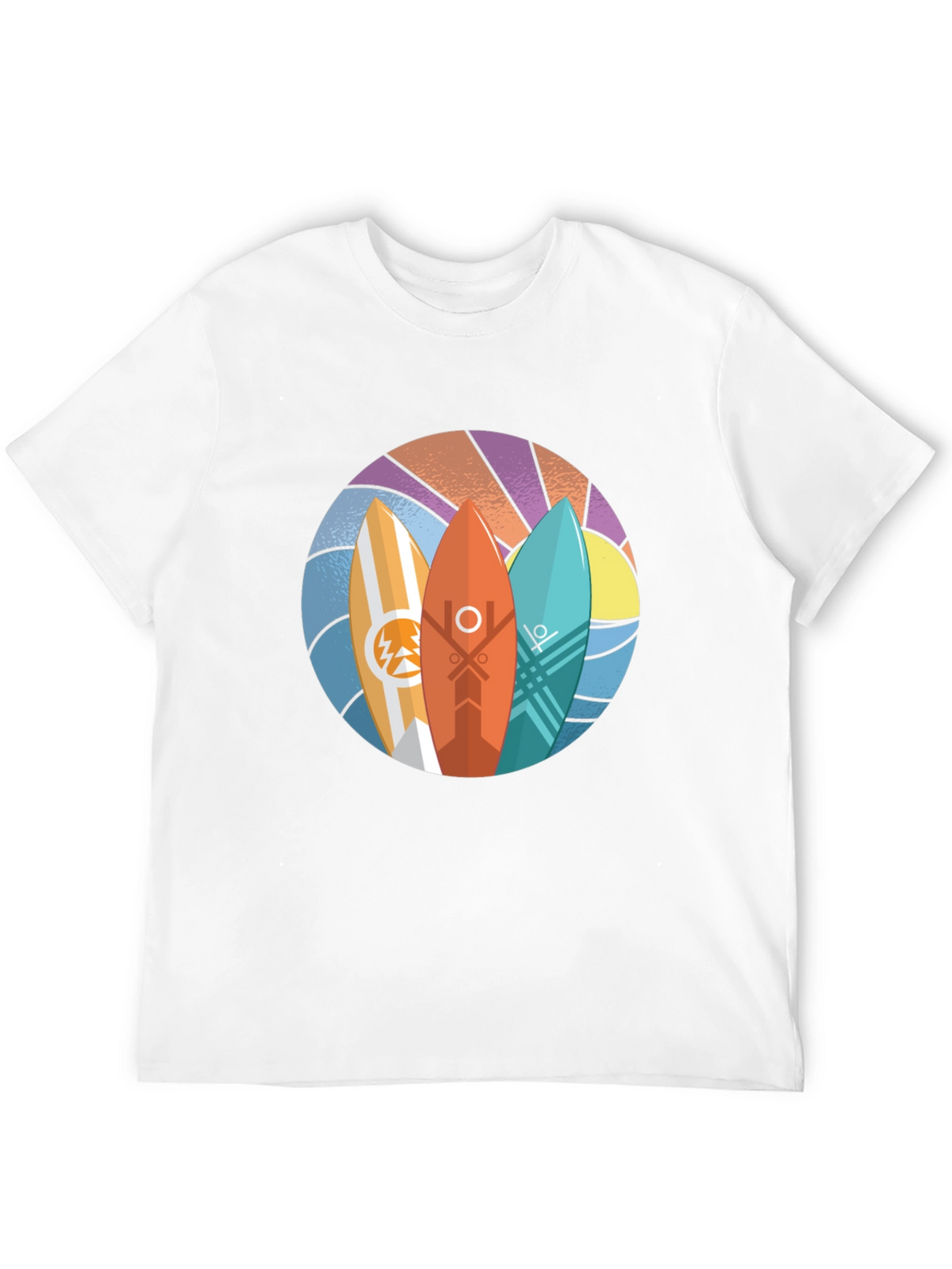 Surfboards Graphic Black Tee