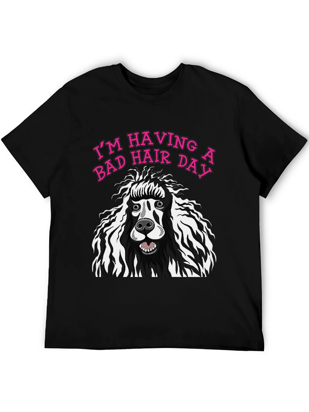 Bad Hair Day Poodle Graphic Tee