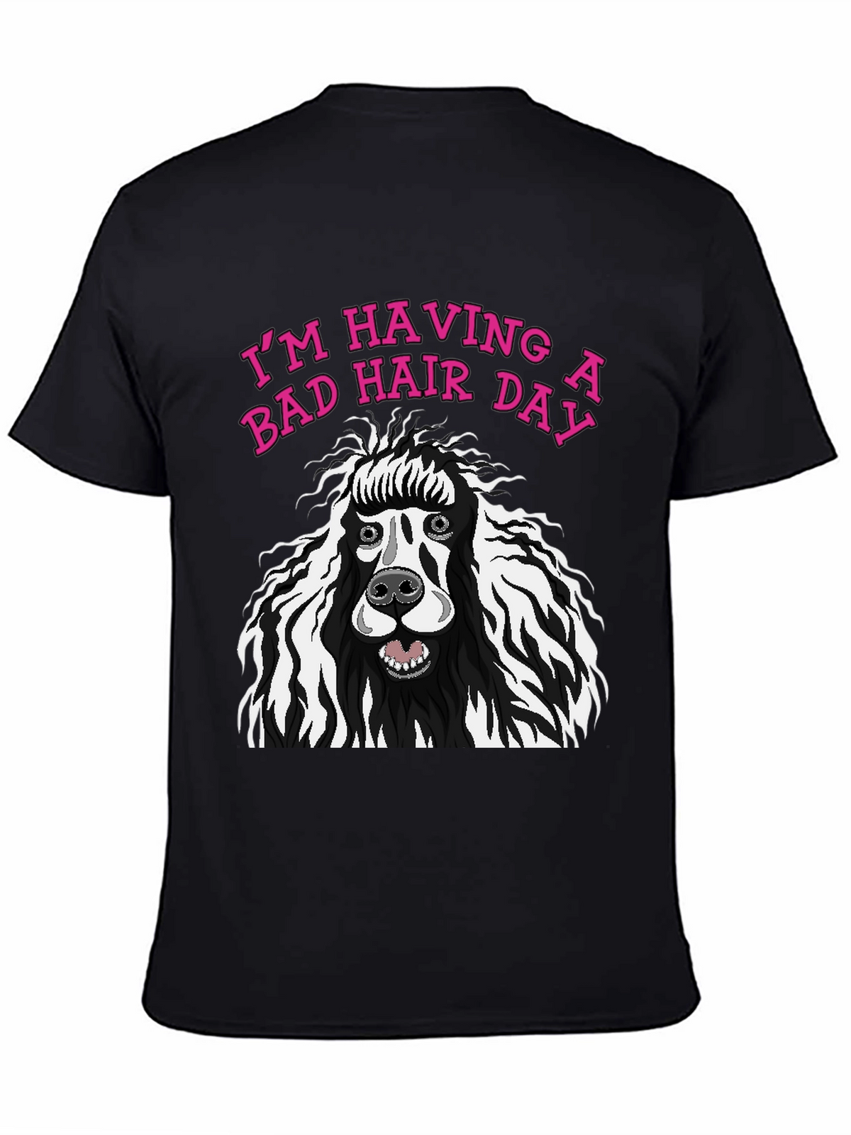 Bad Hair Day Poodle Graphic Tee