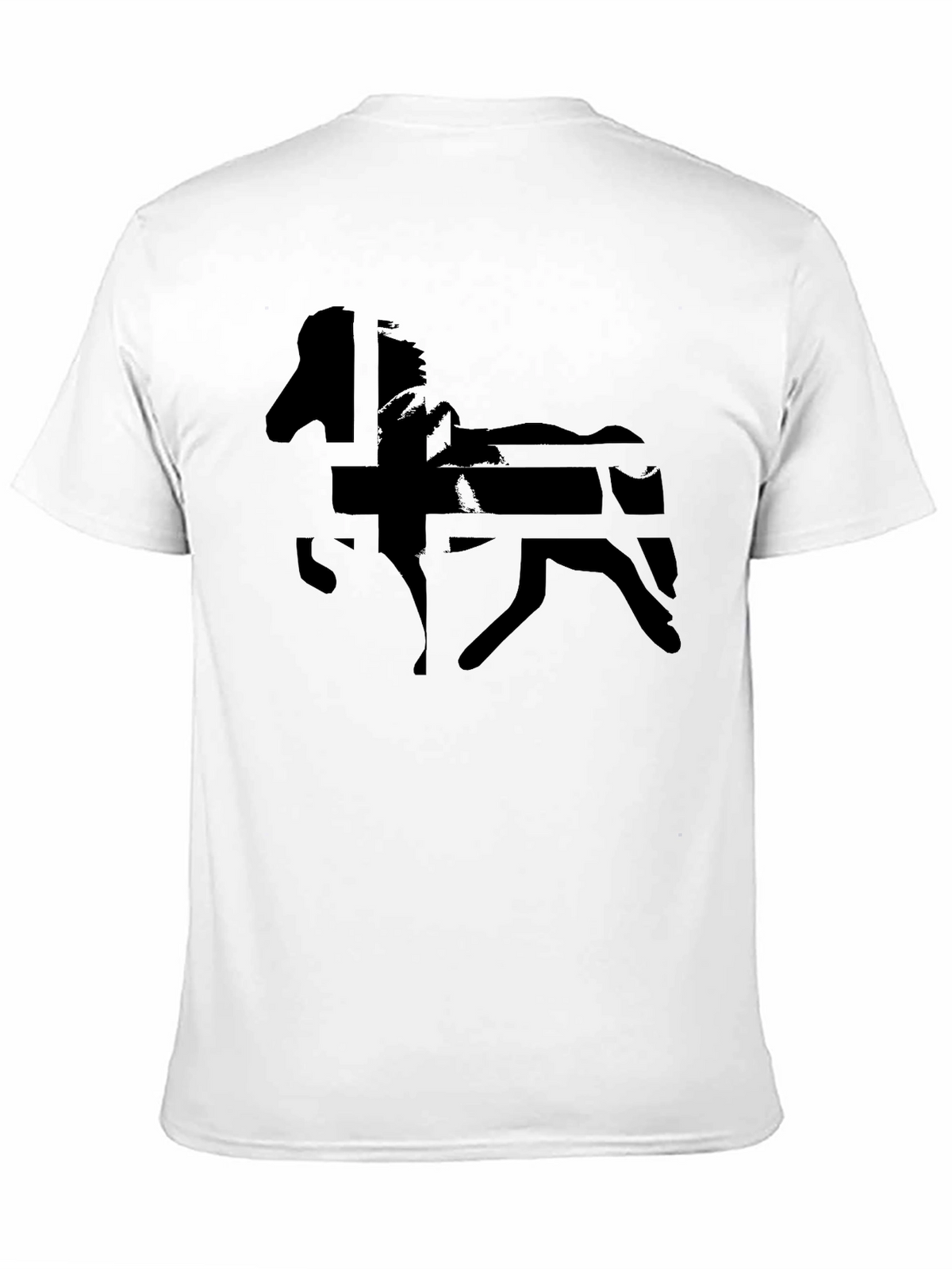Black Horse Graphic Tee - Mens Casual Shirt