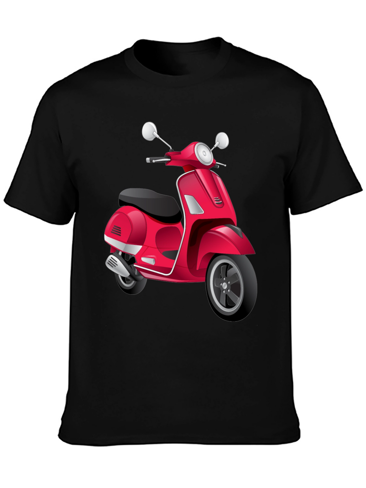 Scooter Graphic Tee - Retro Style