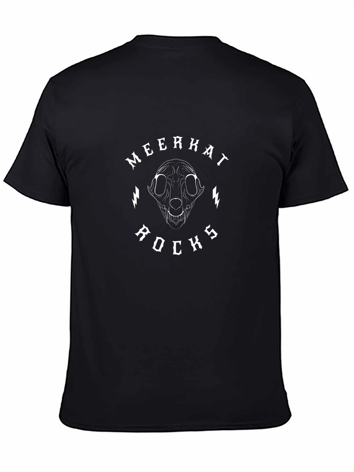 Meerkat Rocks T-Shirt: Unique Animal Skull Design